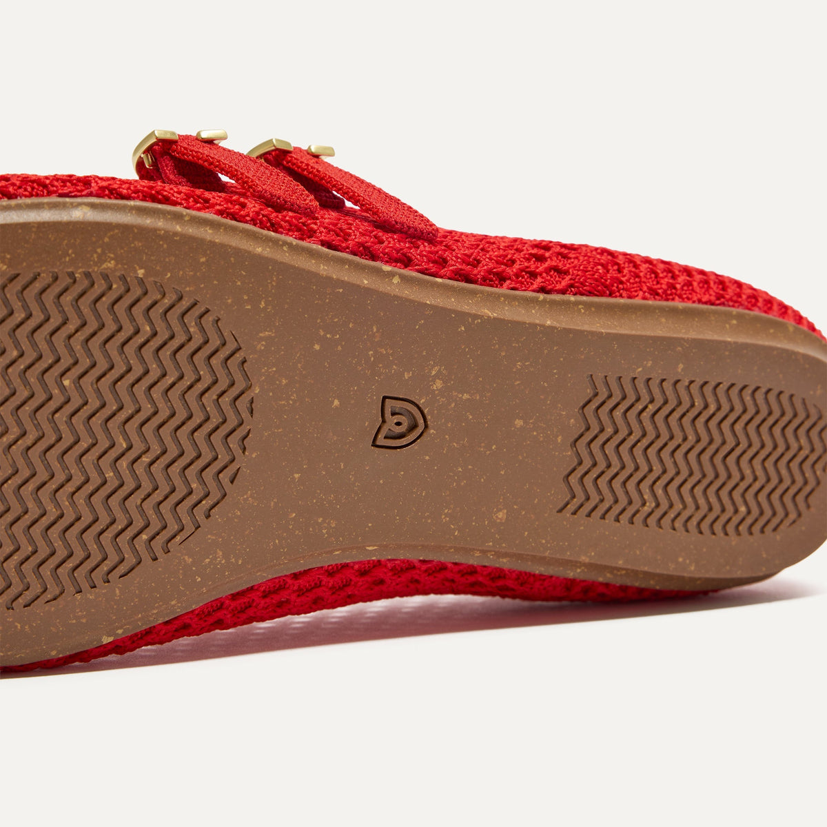 The Double Buckle Mary Jane in Bright Red Mesh | Rothys Women