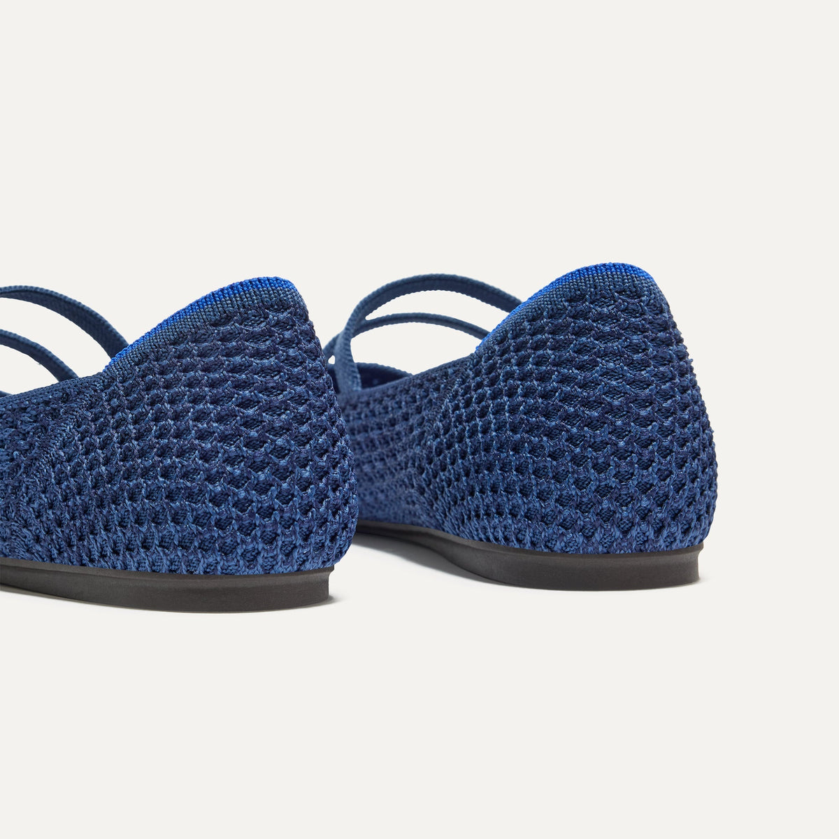 The Double Buckle Mary Jane in Blue Mesh | Rothys Women
