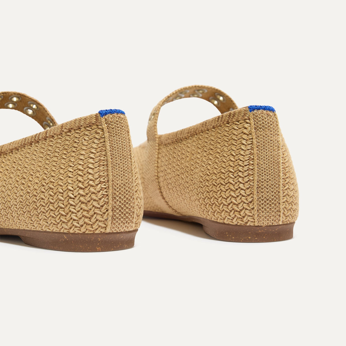 The Max Buckle Mary Jane in Tan Woven | Rothys Women