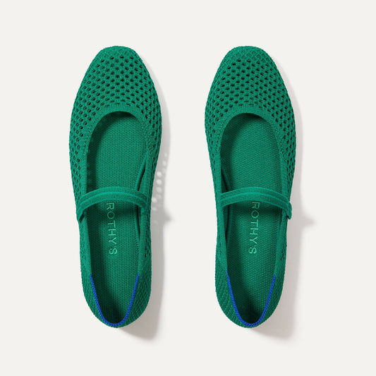 The Square Mary Jane in Clover Mesh | Rothys Women