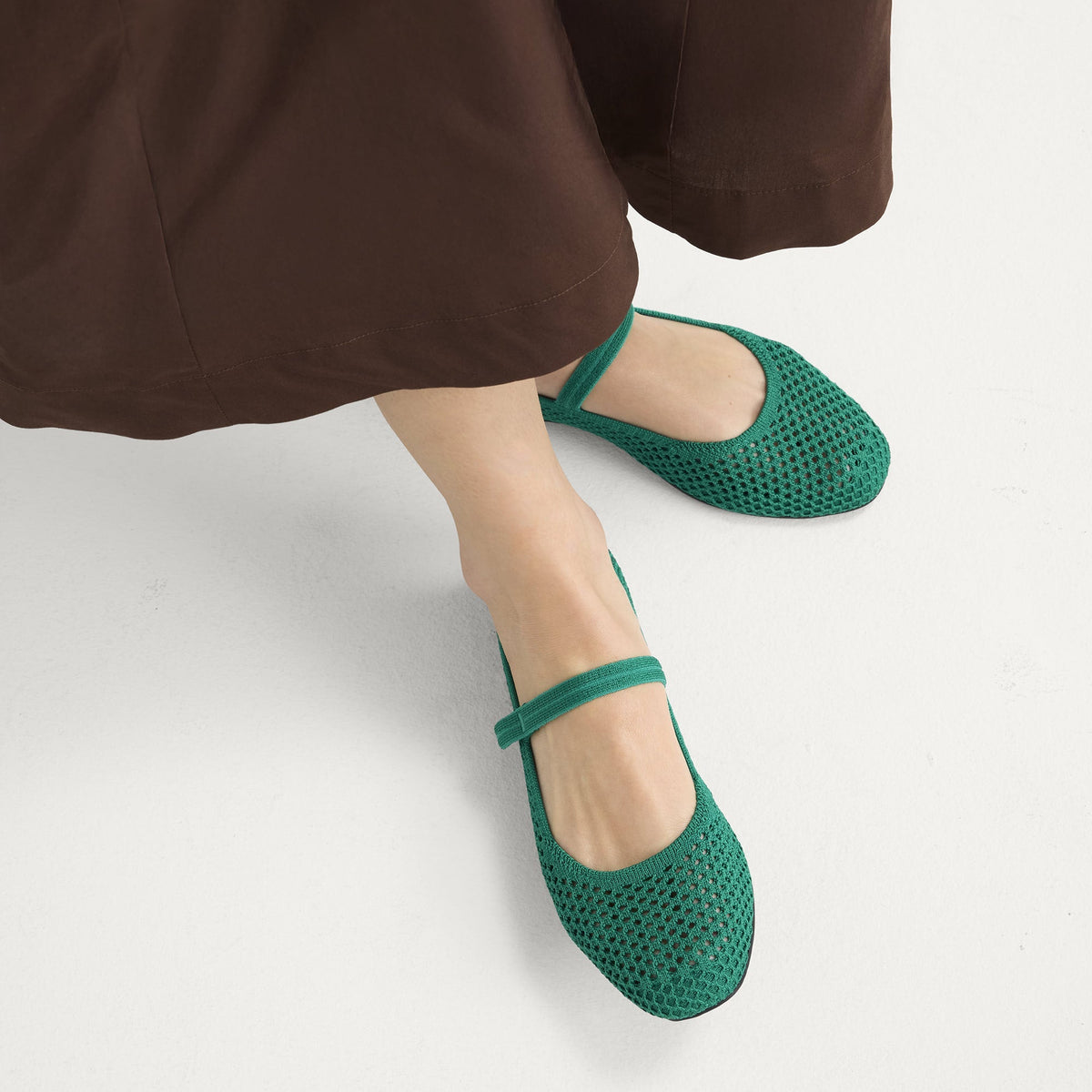 The Square Mary Jane in Clover Mesh | Rothys Women
