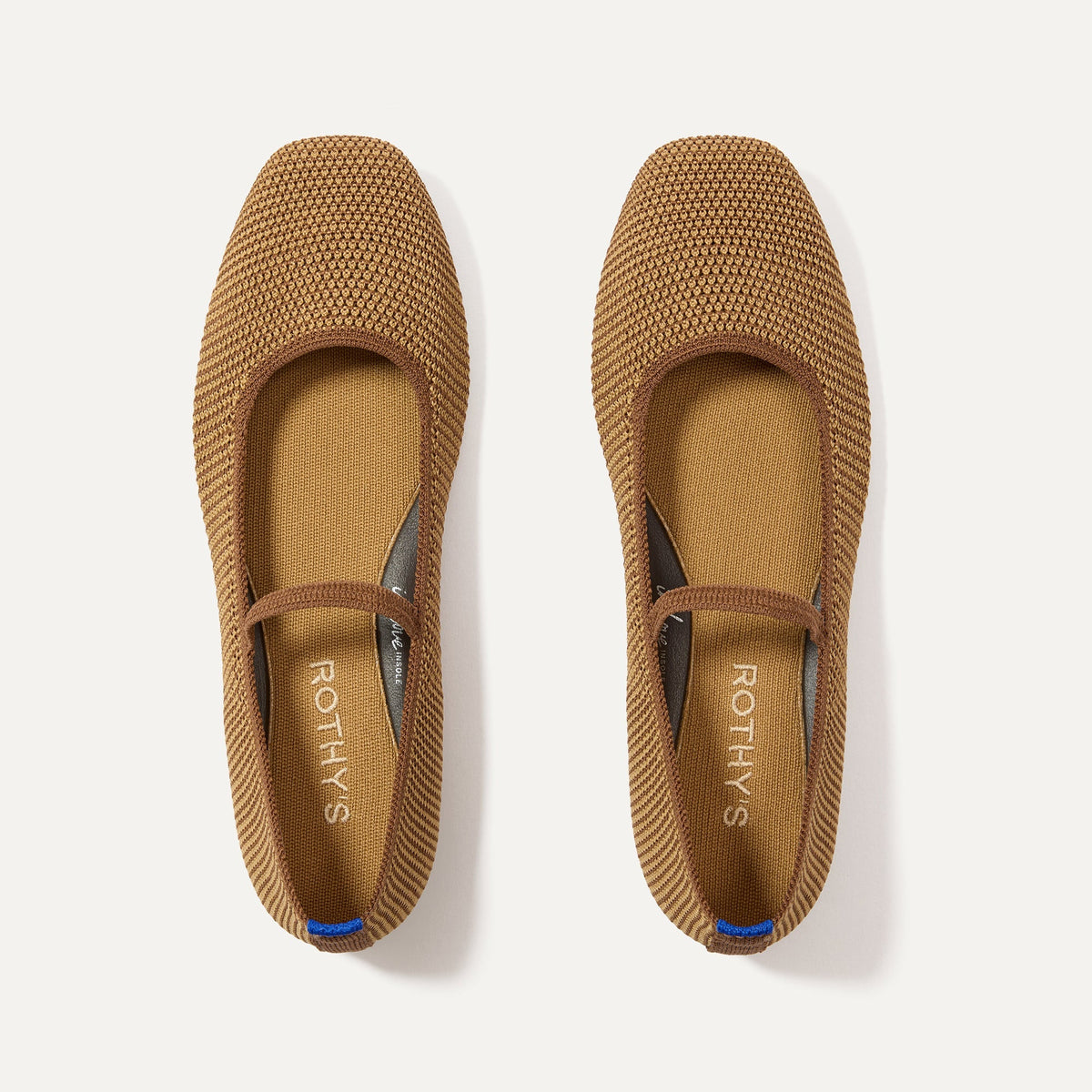 The Max Square Mary Jane in Wheat Raffia Knit | Rothys Women