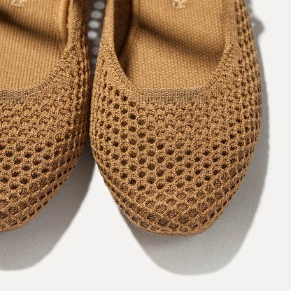 The Square Mary Jane in Pecan Mesh | Rothys Women