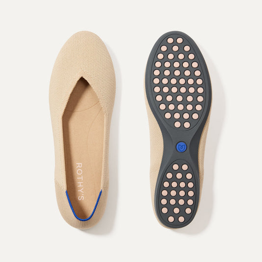 The Daily Flat in Ecru | Rothys Women|Men