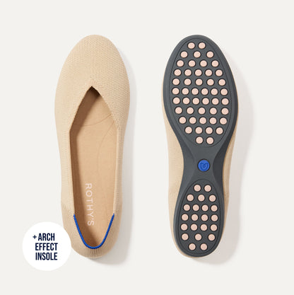 The Daily Flat in Ecru | Rothys Women|Men