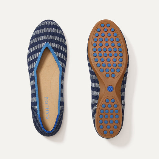 The Daily Flat in Harbor Cabana Stripe | Rothys Women|Men