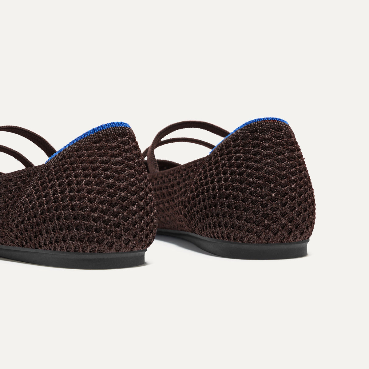 The Double Buckle Mary Jane in Chocolate Mesh | Rothys Women