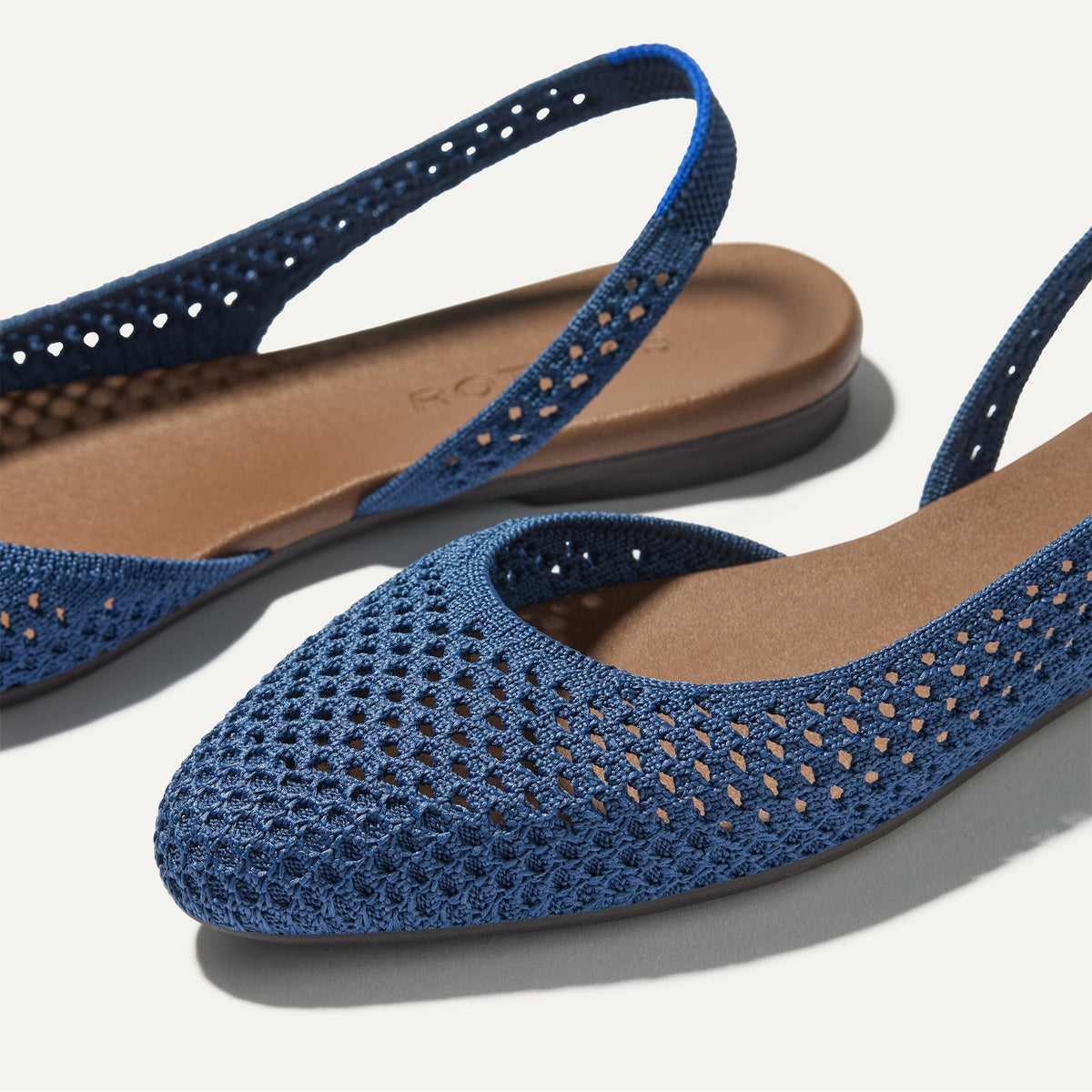 The Almond Slingback in Deep Sea Mesh | Rothys Women