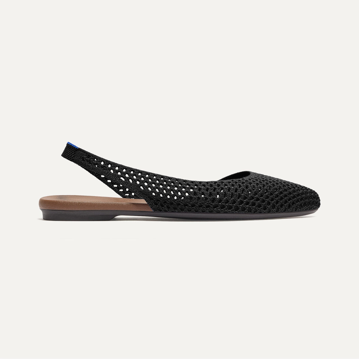 The Almond Slingback in Black Mesh | Rothys Women