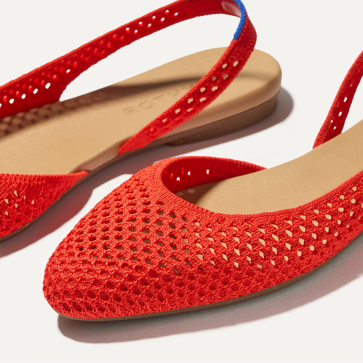 The Almond Slingback in Poppy Mesh | Rothys Women
