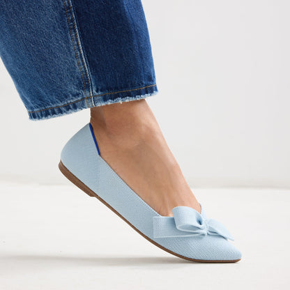 The Bow Point II in Powder Blue | Rothys Women