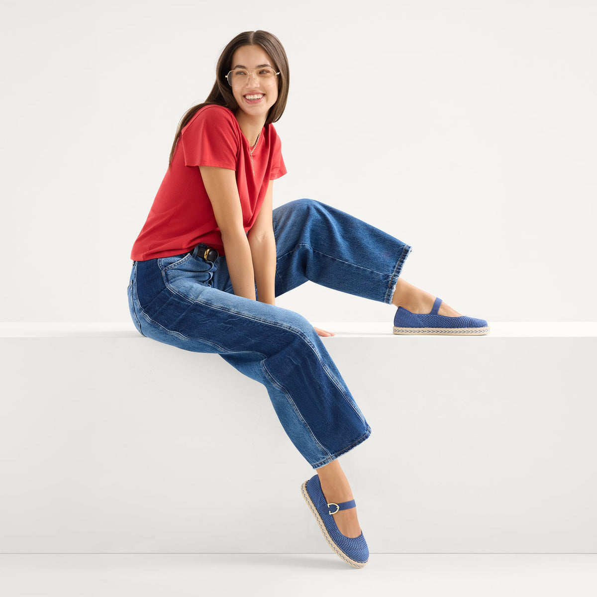 The Espadrille Mary Jane in Blue Breeze | Rothys Women