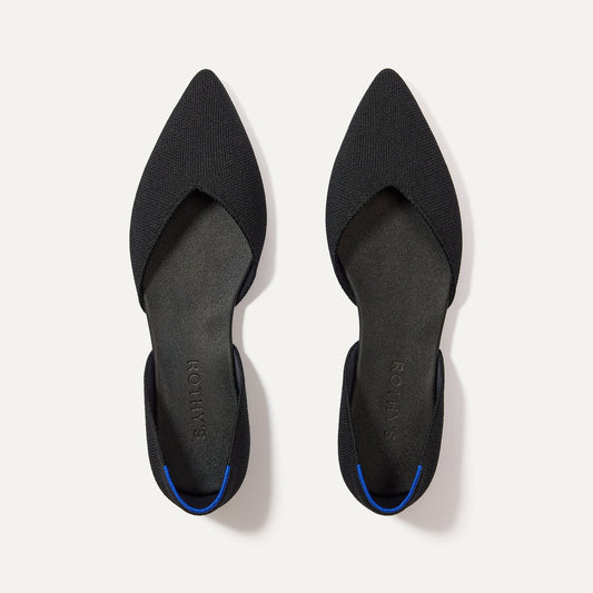 The D'Orsay Point in Black | Rothys Women
