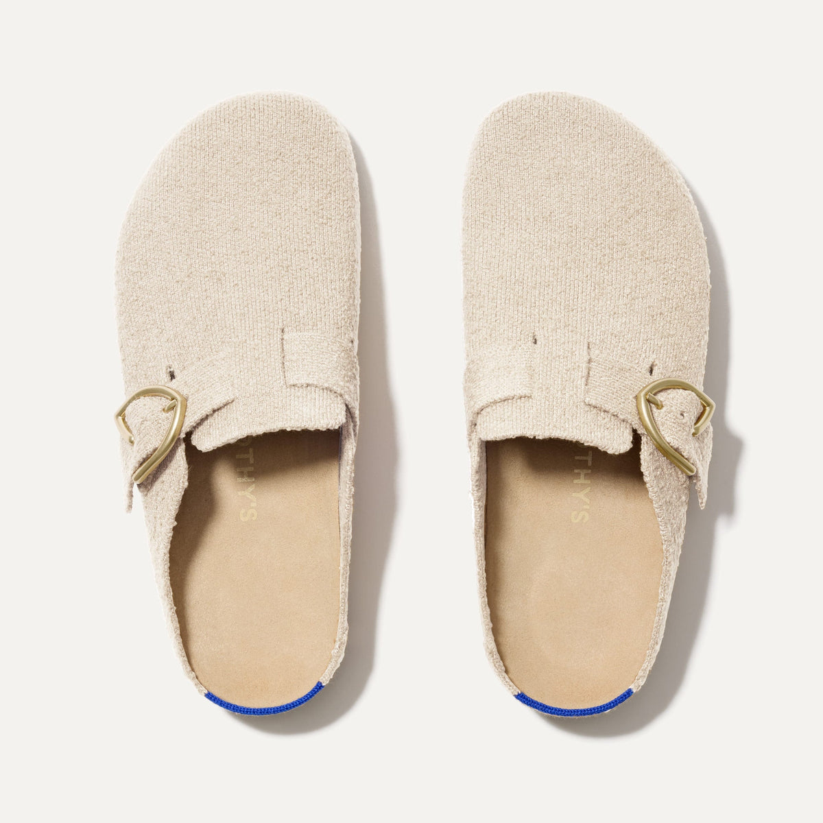 The Buckle Clog in Honeybun Bouclé | Rothys Women