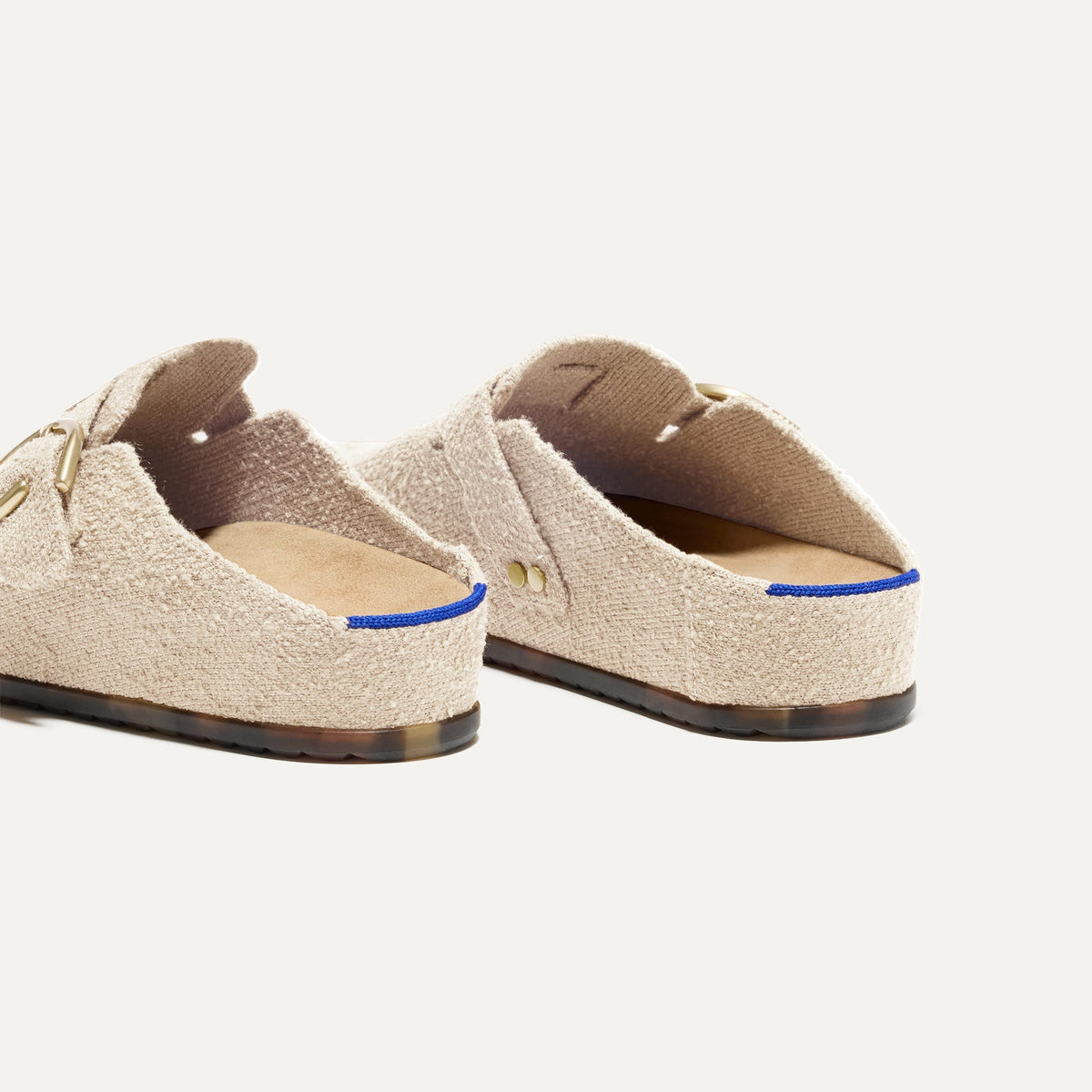 The Buckle Clog in Honeybun Bouclé | Rothys Women
