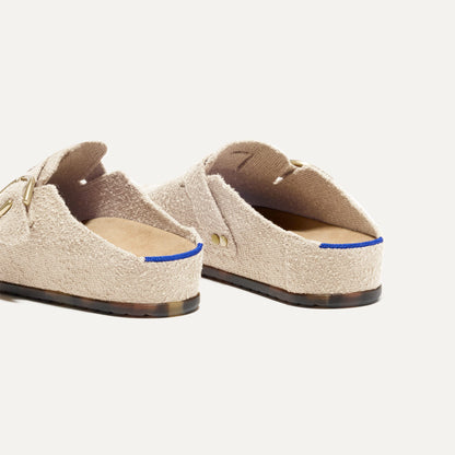 The Buckle Clog in Honeybun Bouclé | Rothys Women