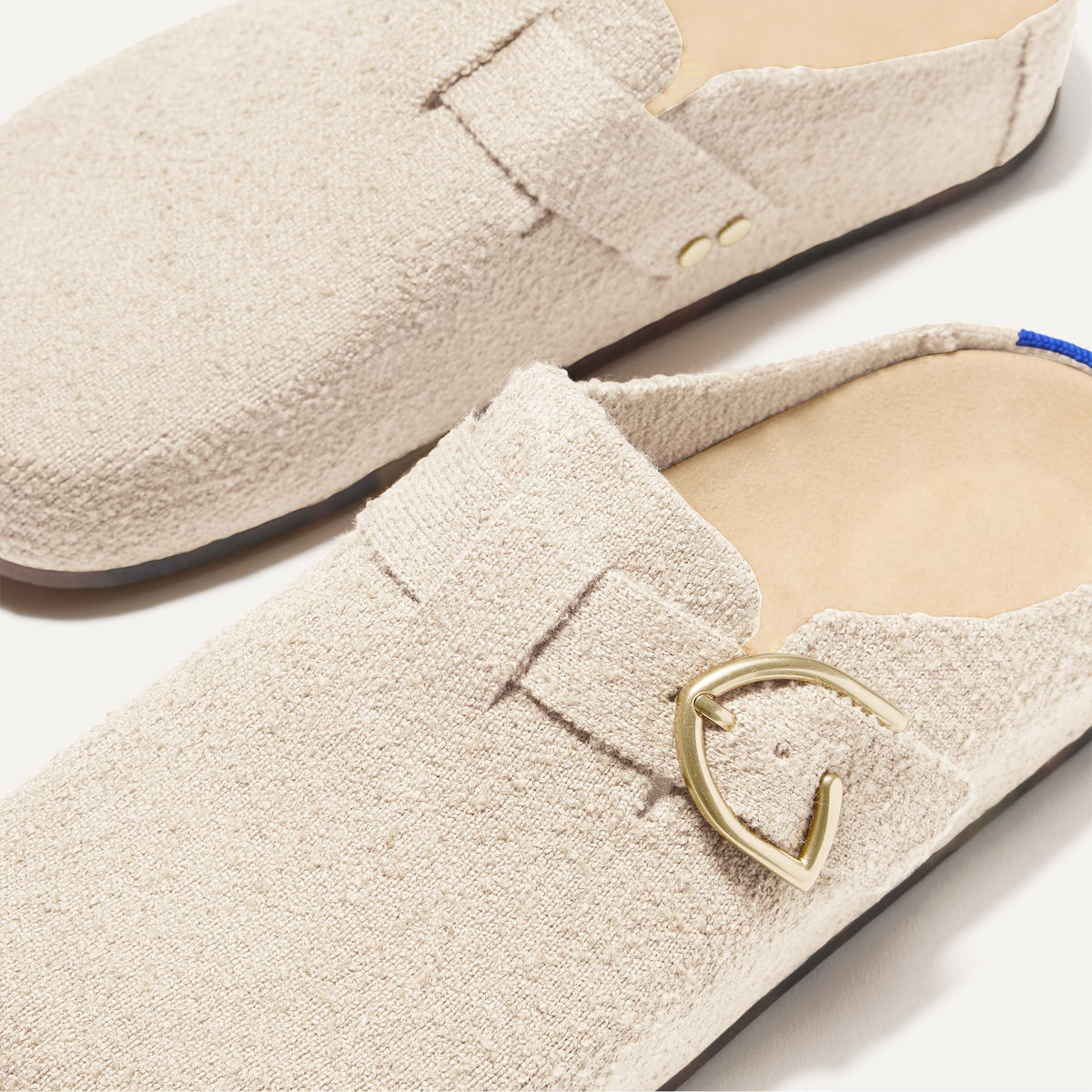 The Buckle Clog in Honeybun Bouclé | Rothys Women