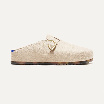 The Buckle Clog in Honeybun Bouclé | Rothys Women