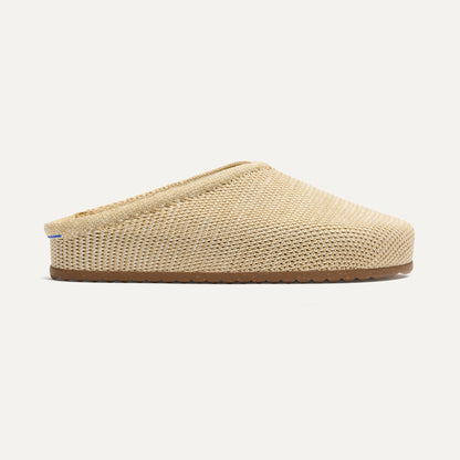 The Casual Clog in Pelican Raffia-Knit | Rothys Women