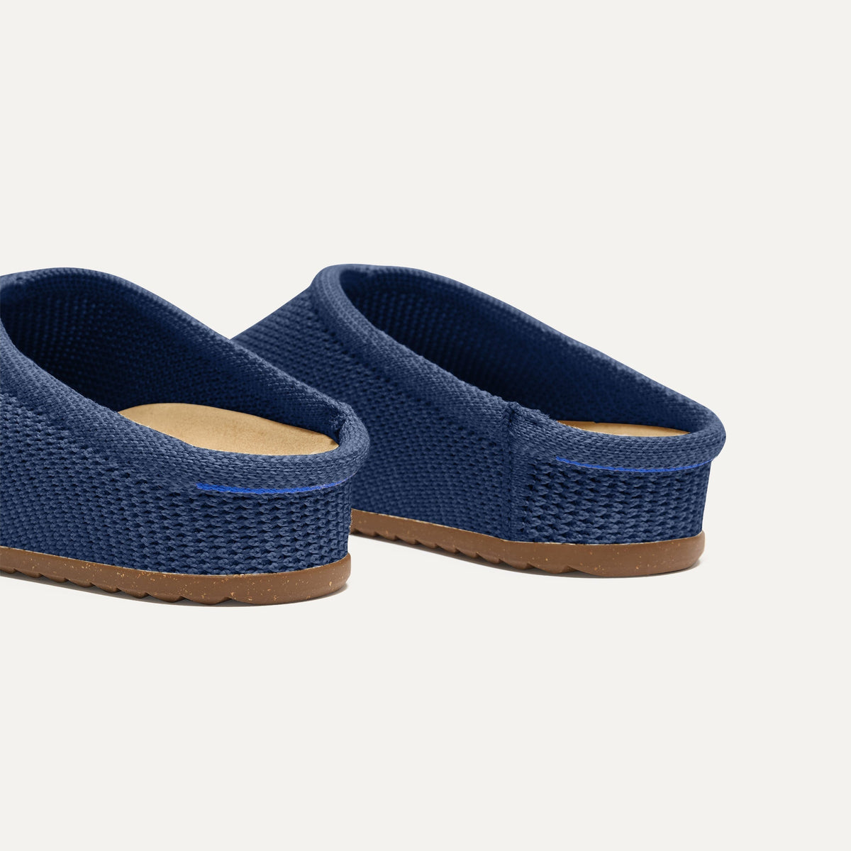 The Casual Clog in Blue Raffia-Knit | Rothys Women