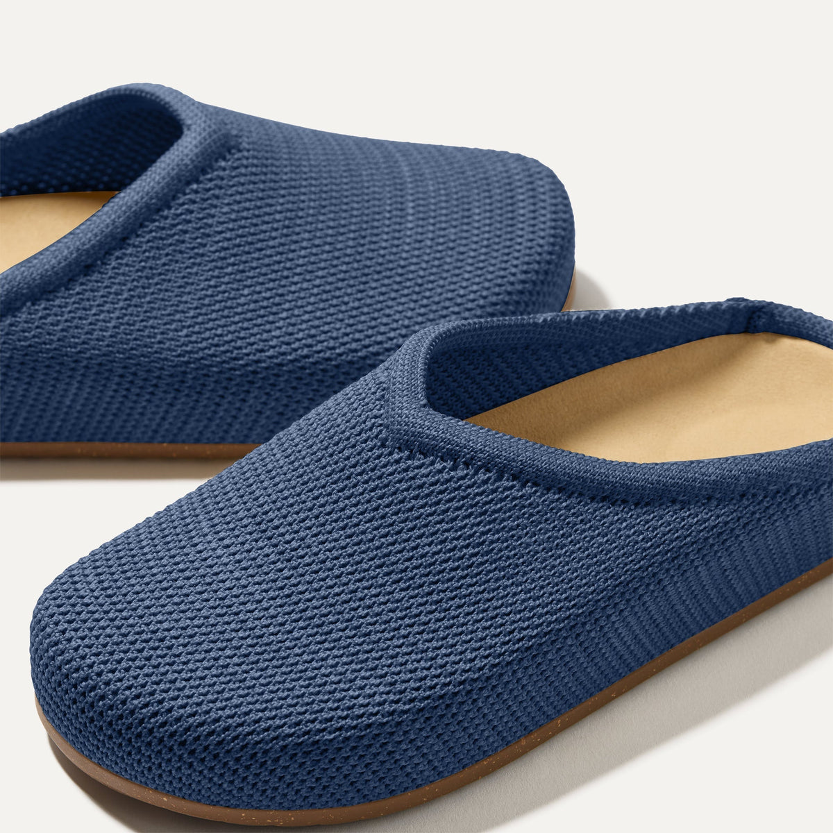 The Casual Clog in Blue Raffia-Knit | Rothys Women