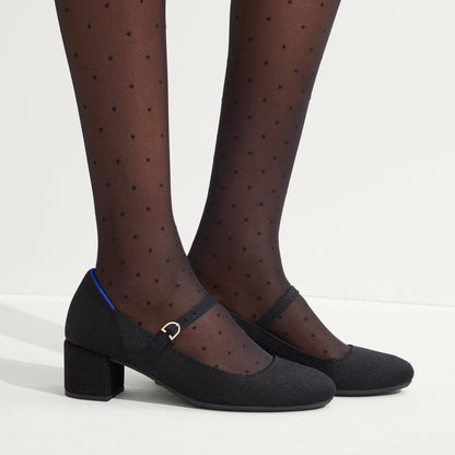 The Mary Jane Heel in Black | Rothys Women