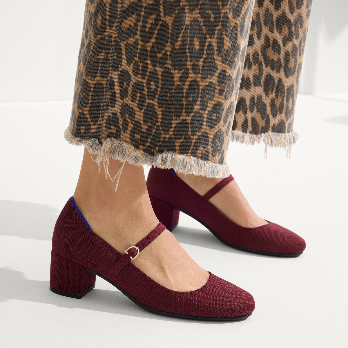 The Mary Jane Heel in Wine Red | Rothys Women