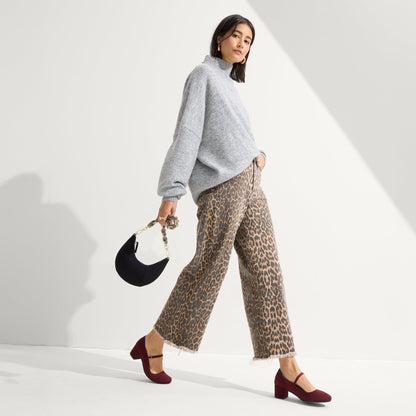 The Mary Jane Heel in Wine Red | Rothys Women