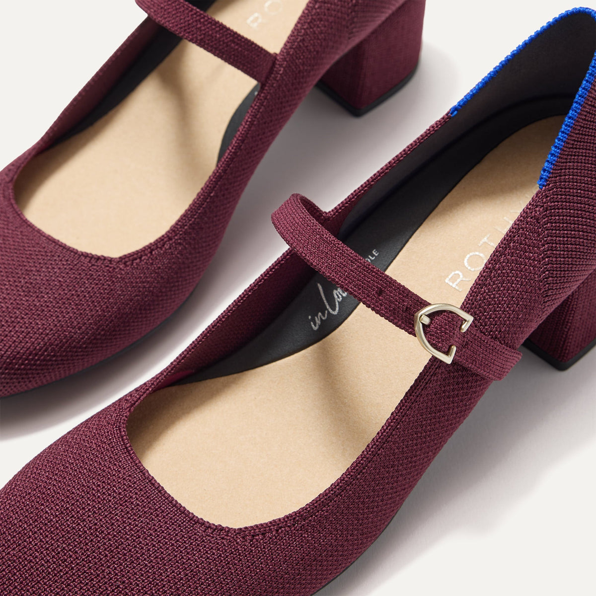 The Mary Jane Heel in Wine Red | Rothys Women