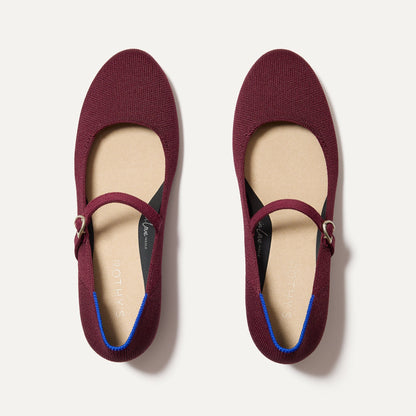 The Mary Jane Heel in Wine Red | Rothys Women