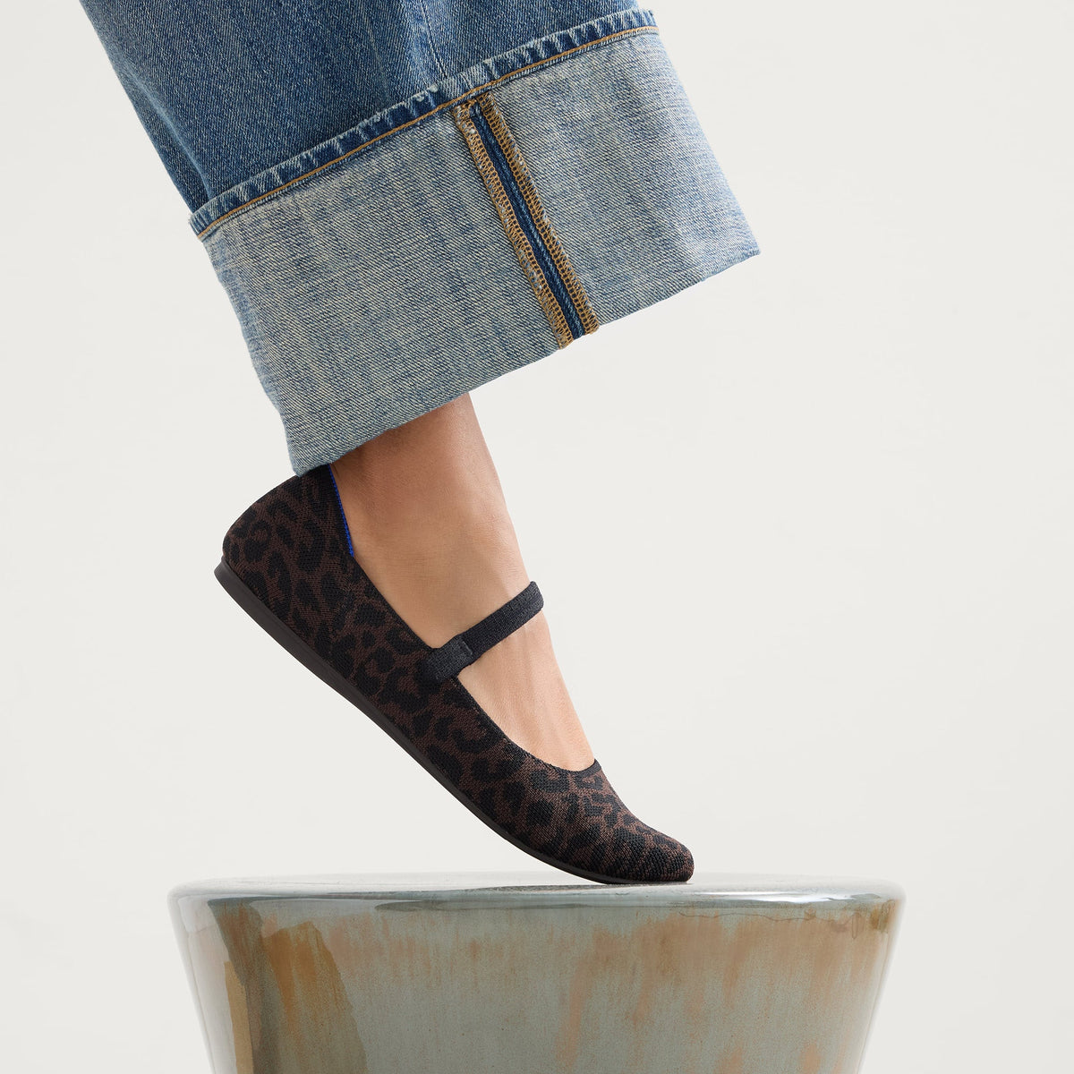 The Square Mary Jane in Classic Cheetah | Rothys Women