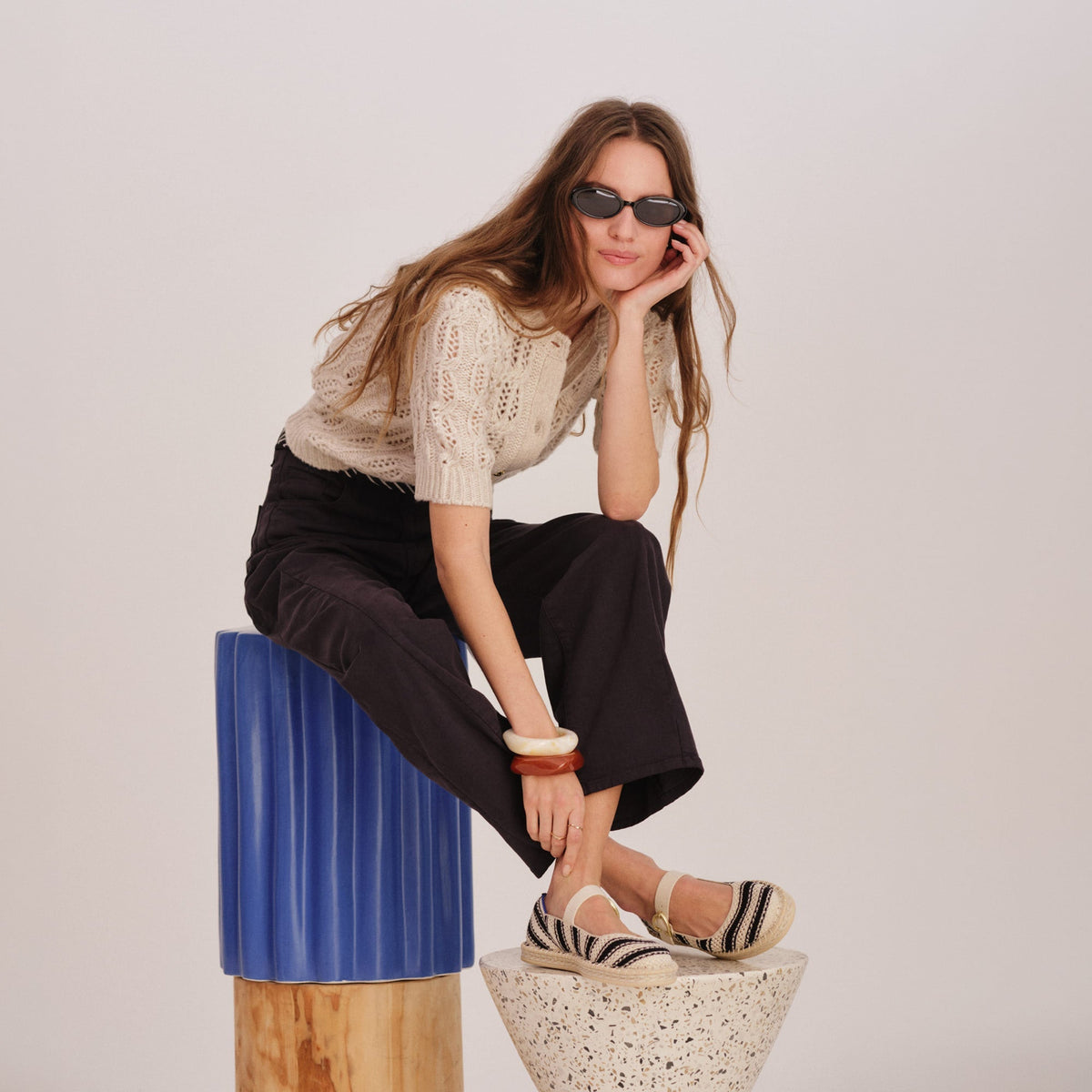 The Espadrille Mary Jane in Compass Stripe | Rothys Women