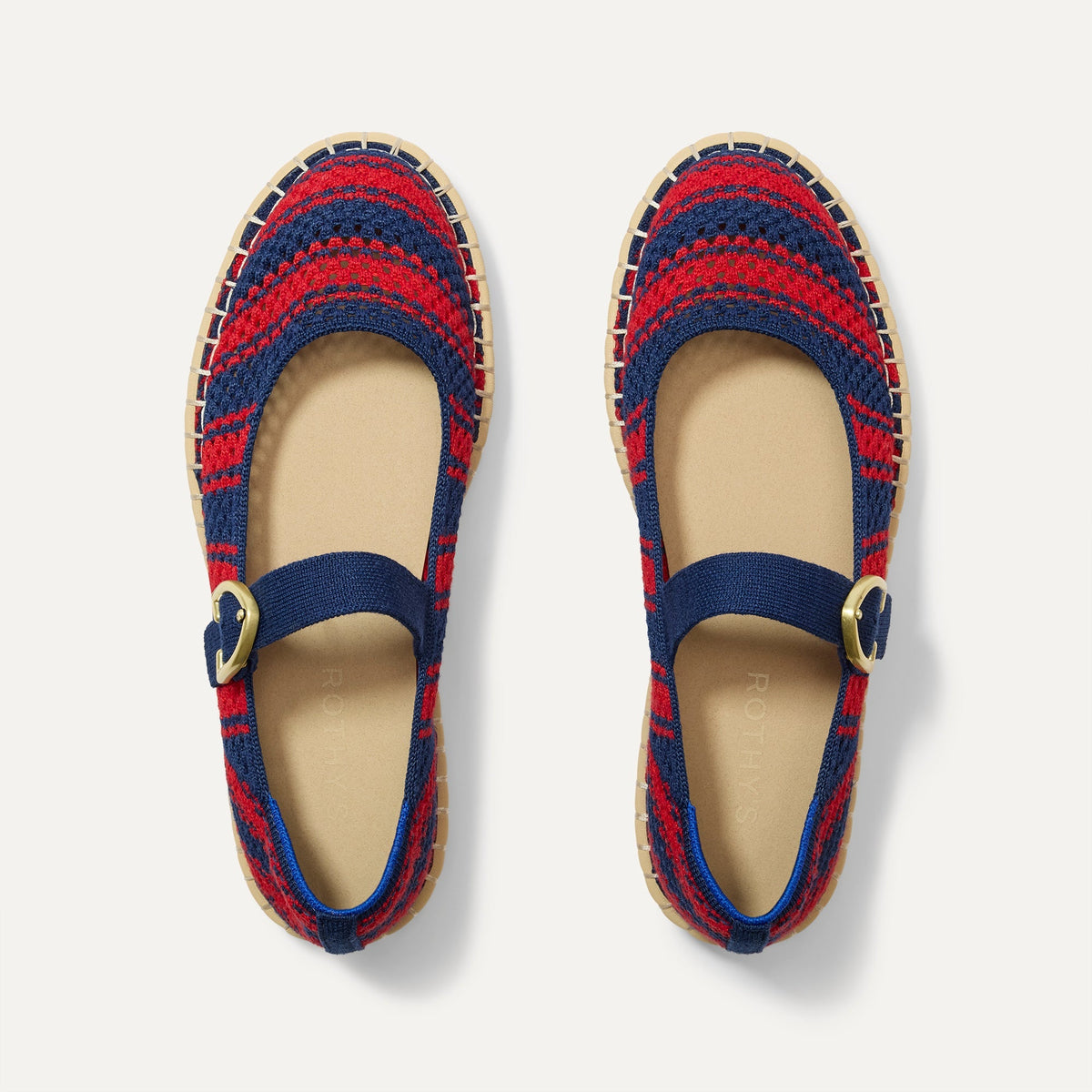The Espadrille Mary Jane in Cherry Tide | Rothys Women