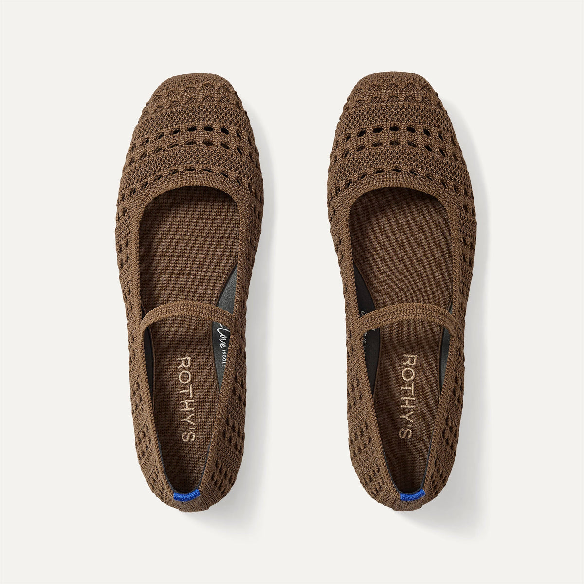 The Max Square Mary Jane in Cinnamon Crochet | Rothys Women