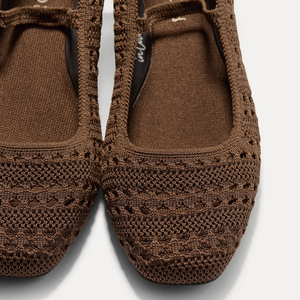The Max Square Mary Jane in Cinnamon Crochet | Rothys Women