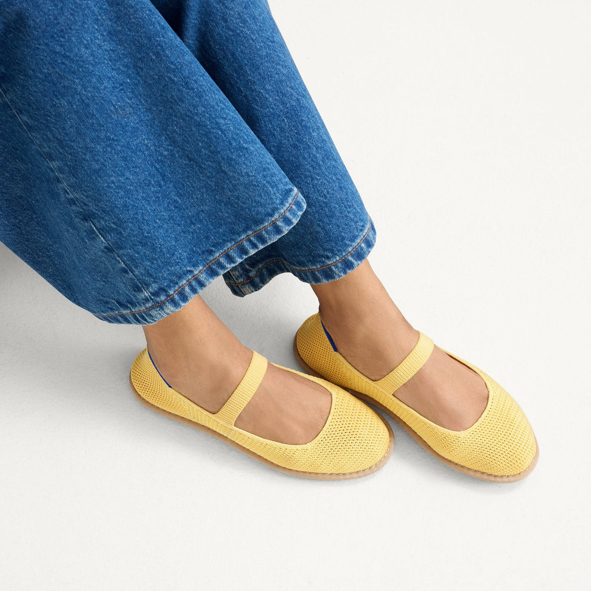 Women's Cruiser Mary Jane in Sunbeam Raffia-Knit | Rothys Women|Men