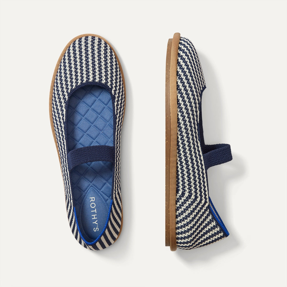 Women's Cruiser Mary Jane in Blackberry Stripe | Rothys Women|Men