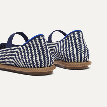Women's Cruiser Mary Jane in Blackberry Stripe | Rothys Women|Men