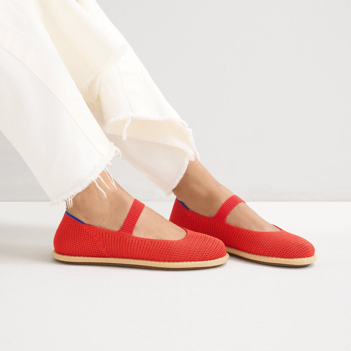 Women's Cruiser Mary Jane in Poppy Raffia-Knit | Rothys Women|Men