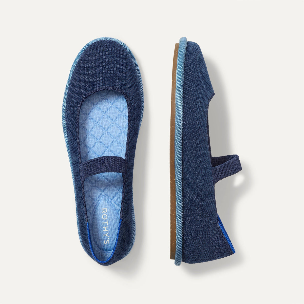 Women's ReVelvet™ Cruiser Mary Jane in ReVelvet™ Navy | Rothys Women|Men