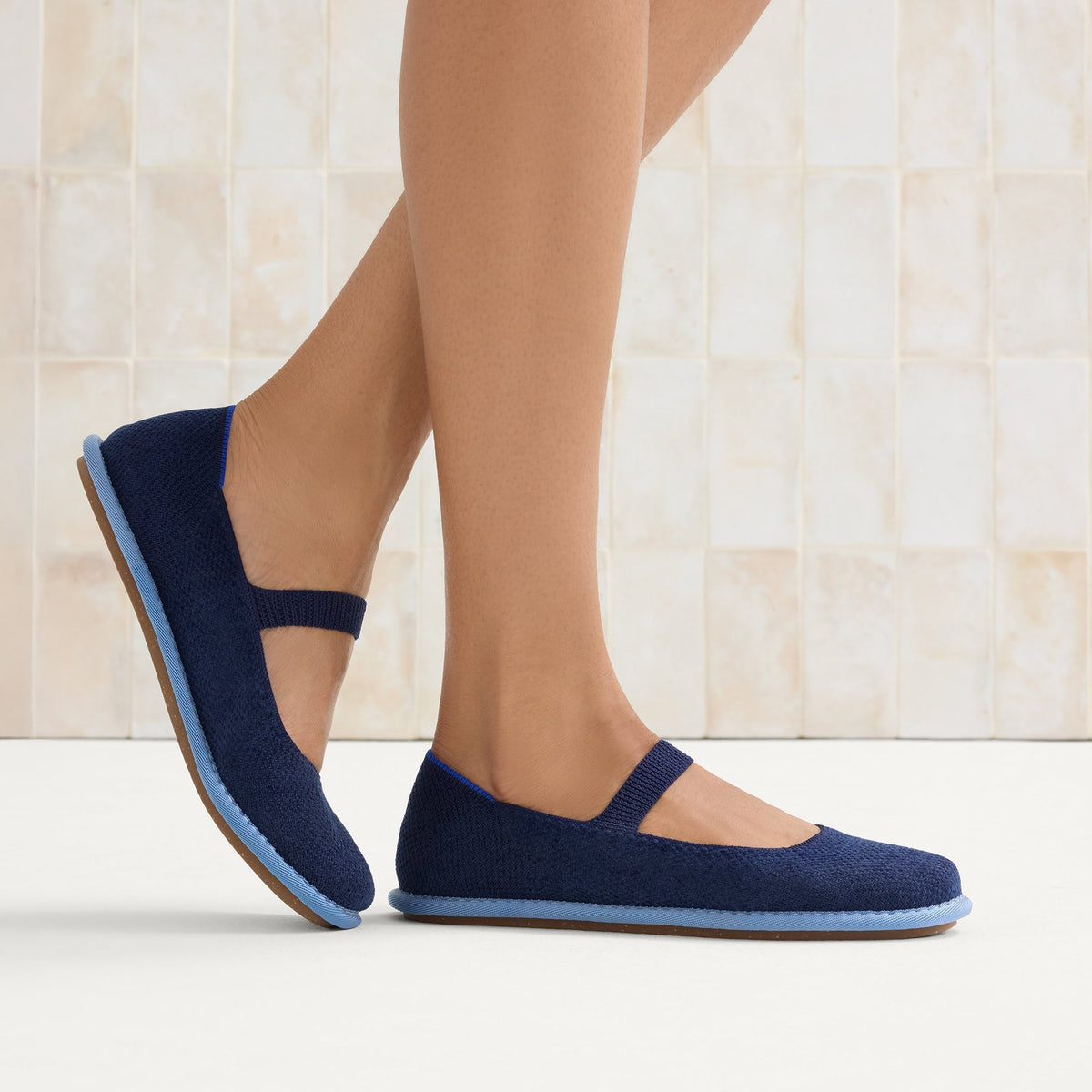 Women's ReVelvet™ Cruiser Mary Jane in ReVelvet™ Navy | Rothys Women|Men