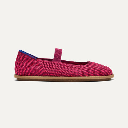 Women's Cruiser Mary Jane in Raspberry Stripe | Rothys Women|Men
