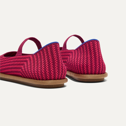 Women's Cruiser Mary Jane in Raspberry Stripe | Rothys Women|Men