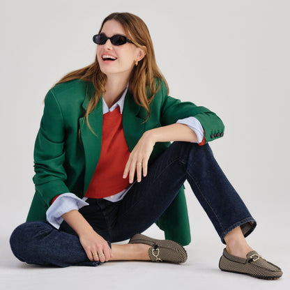 The Double Bit Driver in Classic Micro Check | Rothys Women