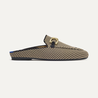 The Double Bit Loafer Mule in Classic Micro Check | Rothys Women
