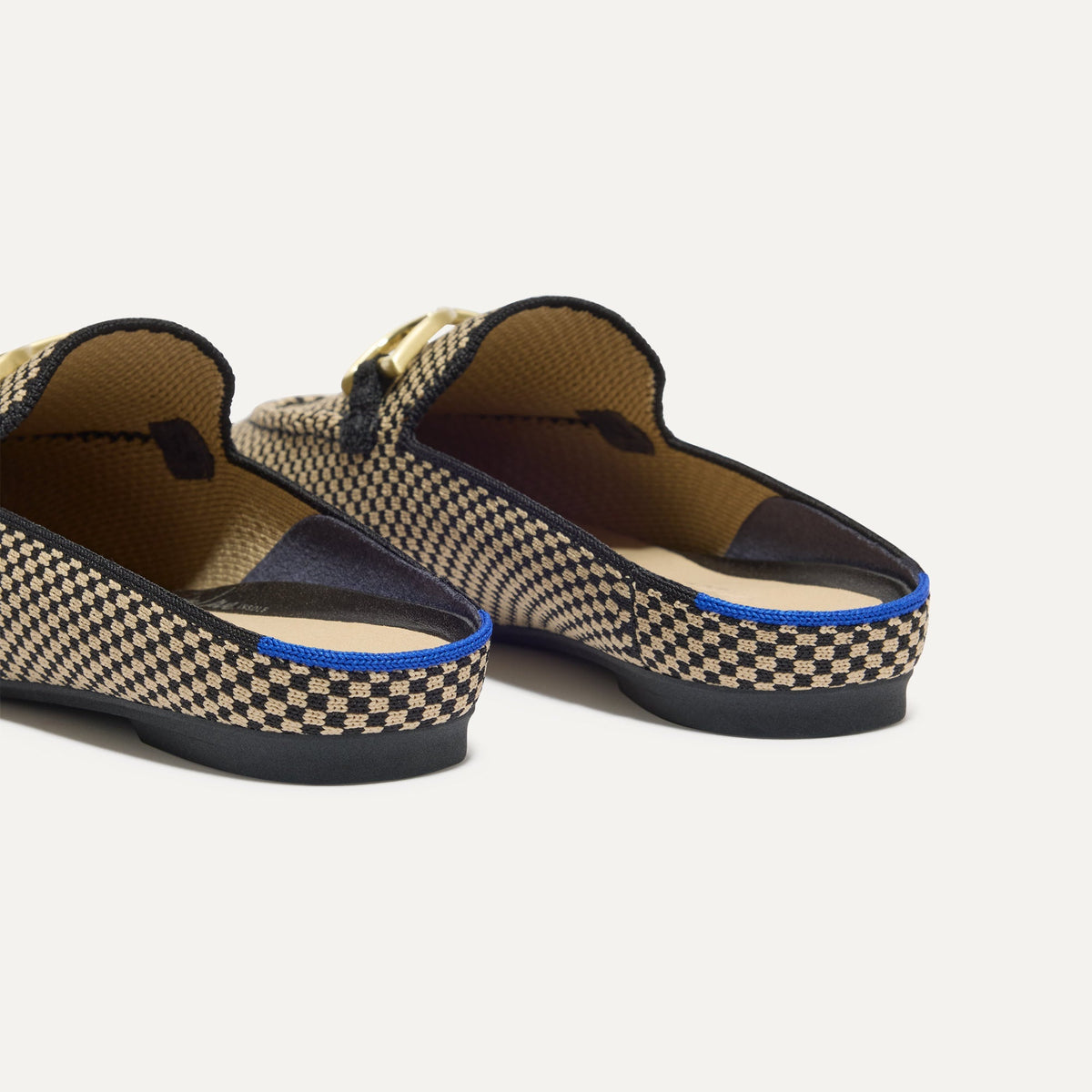 The Double Bit Loafer Mule in Classic Micro Check | Rothys Women