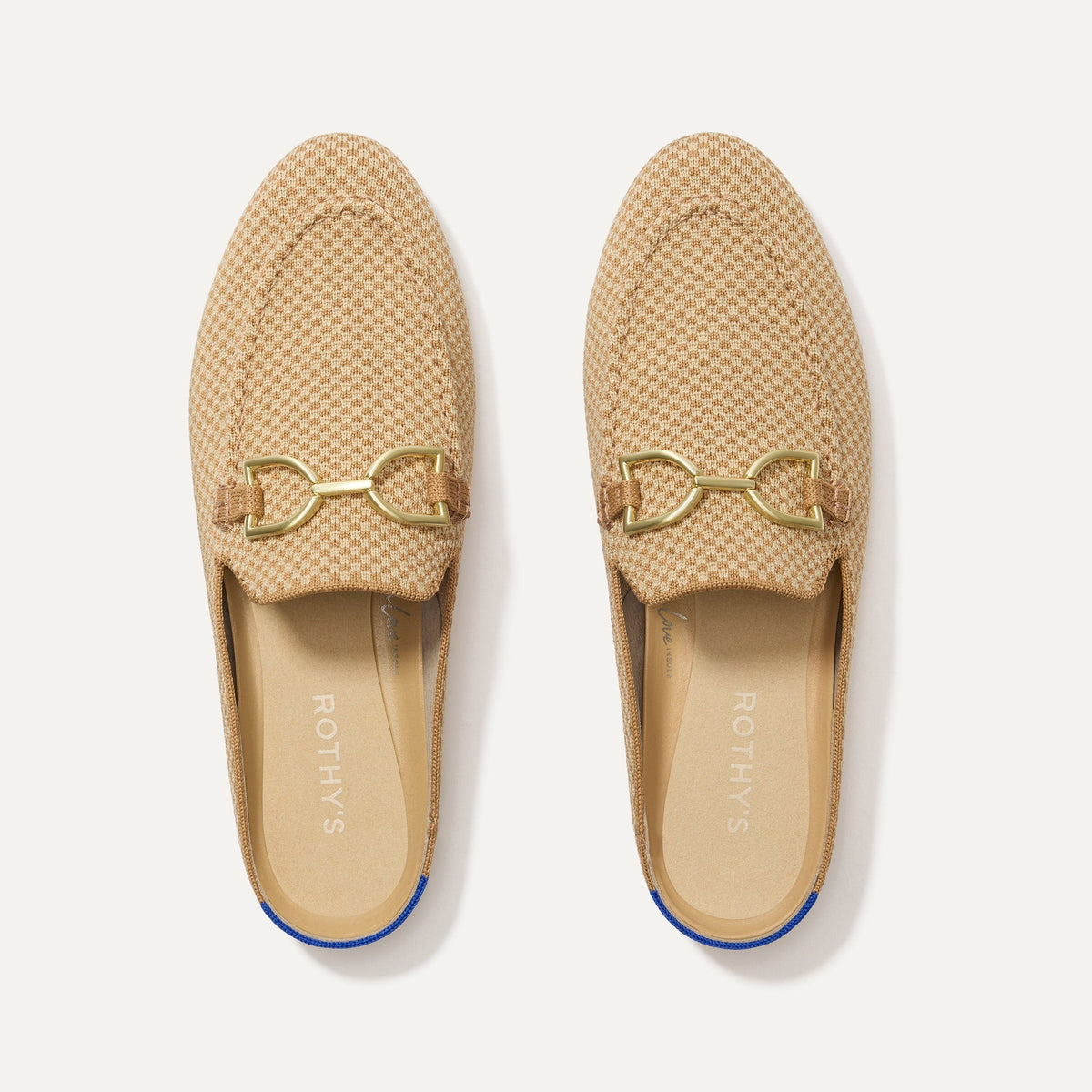 The Double Bit Loafer Mule in Waffle Micro Check | Rothys Women