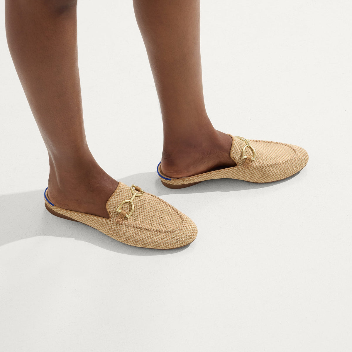 The Double Bit Loafer Mule in Waffle Micro Check | Rothys Women