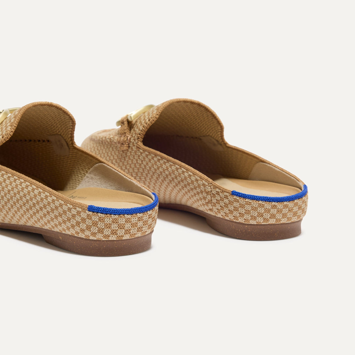 The Double Bit Loafer Mule in Waffle Micro Check | Rothys Women