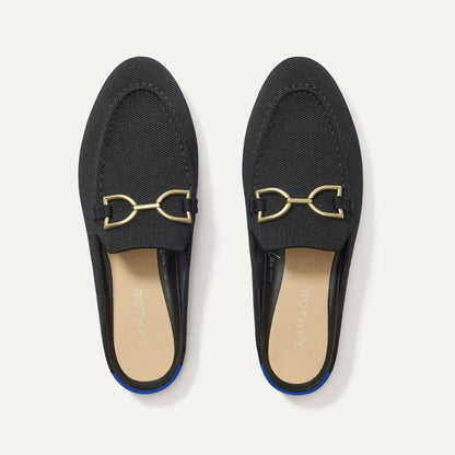 The Double Bit Loafer Mule in Black | Rothys Women